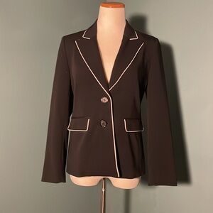 Classic black jacket white piping edge by  apostrophe